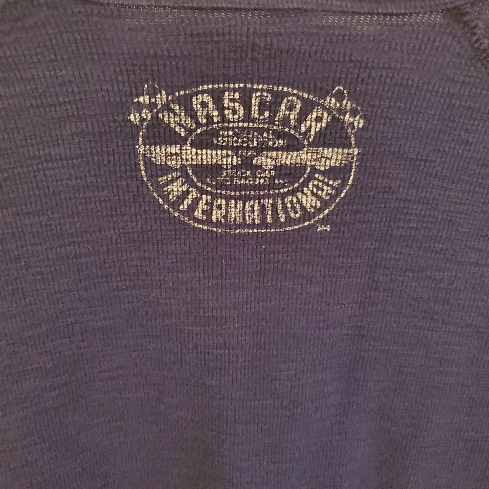 Lucky brand Nascar International long sleeve thermal tee size XL blue red - Picture 11 of 13